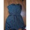 Robe rayée marine. H&M TS