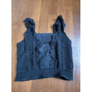 Crop top noir. Camaïeu.T38 