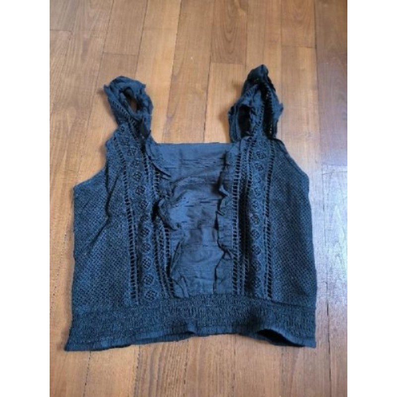 Crop top noir. Camaïeu.T38 