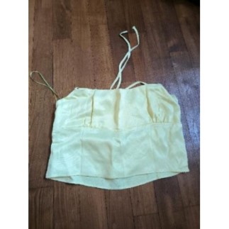 Crop top jaune beurre....