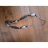 Collier sautoir noir perle et ruban 