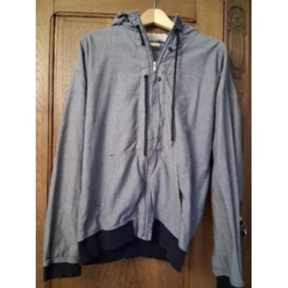 Blouson coton gris taille M...