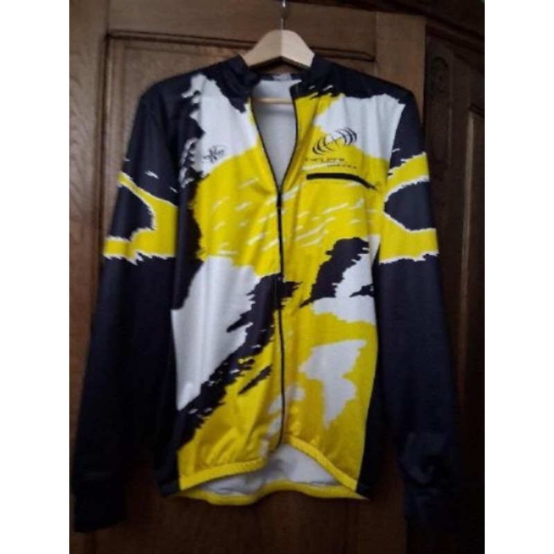 Veste vélo homme taille L noire jaune 