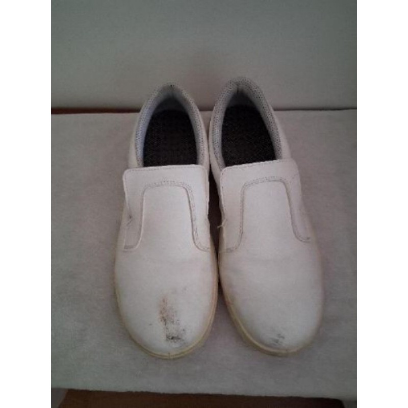 Mocassins homme blanc  p 41 pour école de cuisine