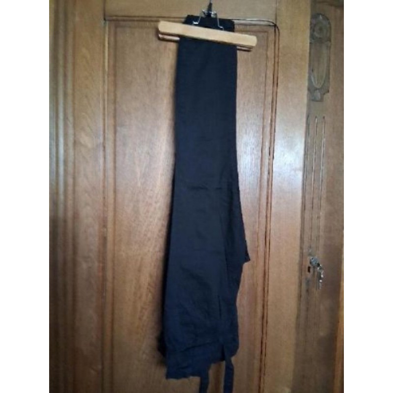 Pantalon femme noir coton taille 38