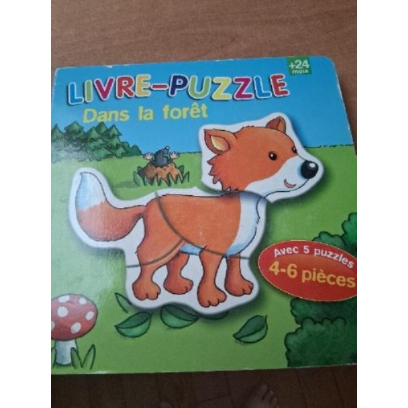 Livre puzzles dans la forêt +24 mois 