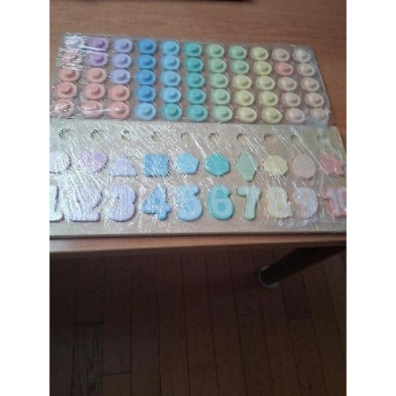 Jeu nombre couleur forme pour apprentissage 