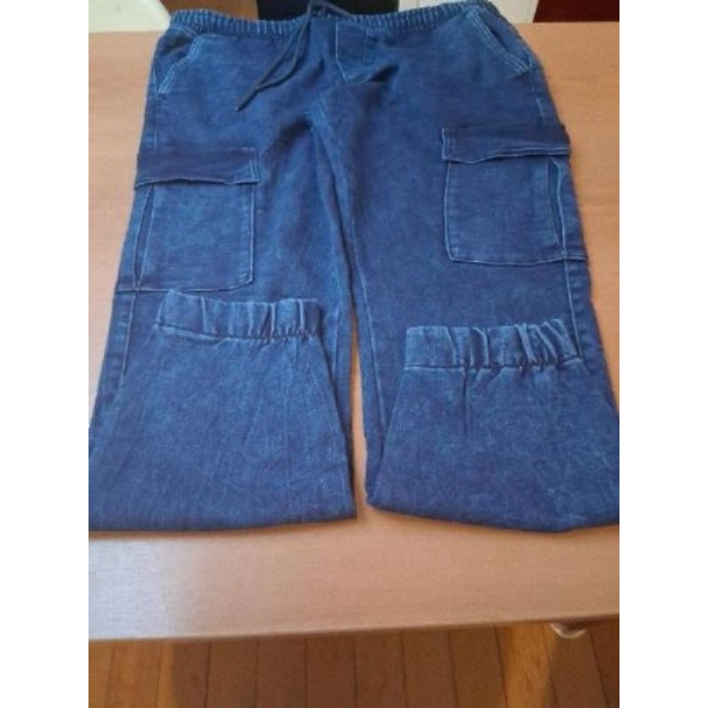 Jean homme forme jogging bleu marine 52/54 état neuf 