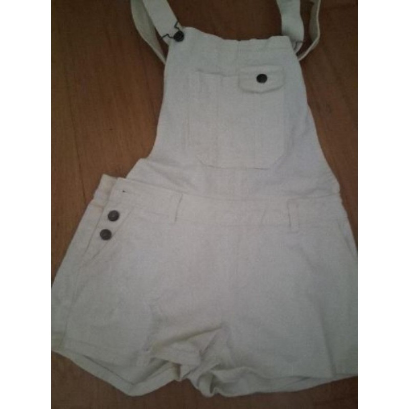 Salopette short femme blanche  taille 38 kabi