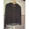 Haut femme manches longues bleu marine taille 38 