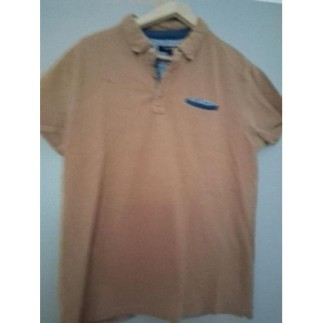 Polo homme marron buron...