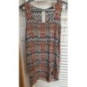Robe été Yvesline sans manche turquoise marron taille M 