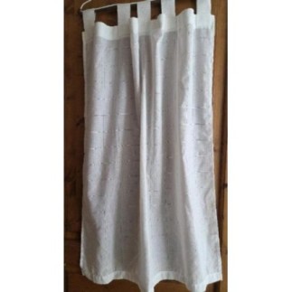 Paire de rideaux blancs 