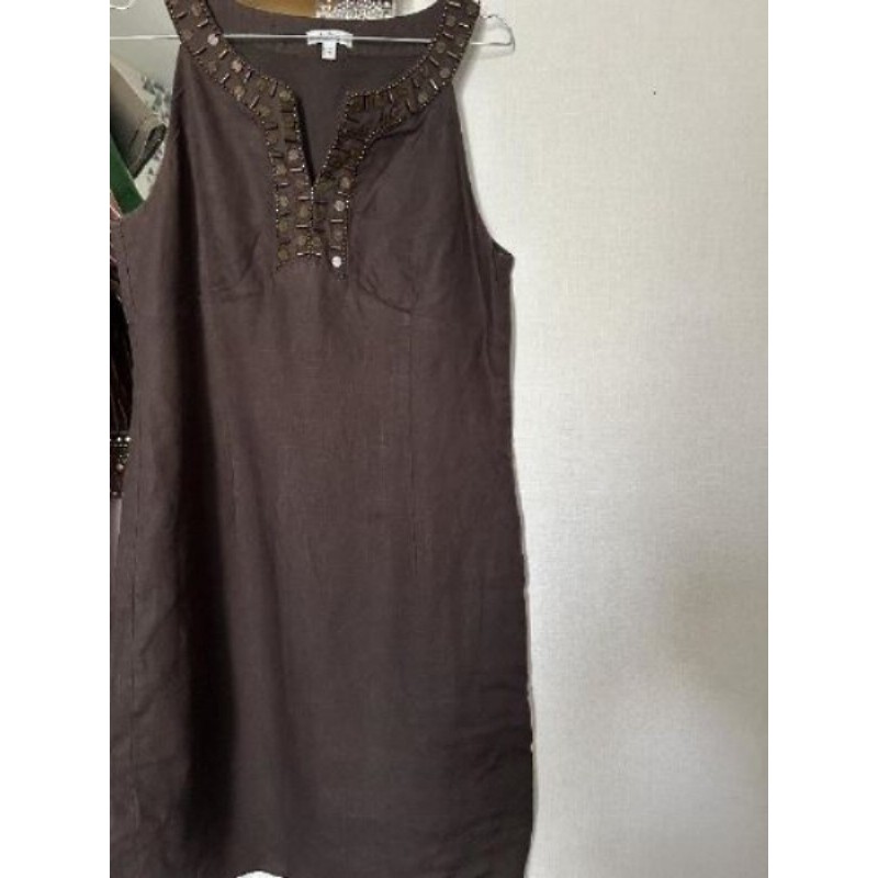 Robe lin et sequin 1.2.3 marron 42