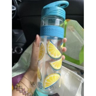 Gourde avec des citrons bleue