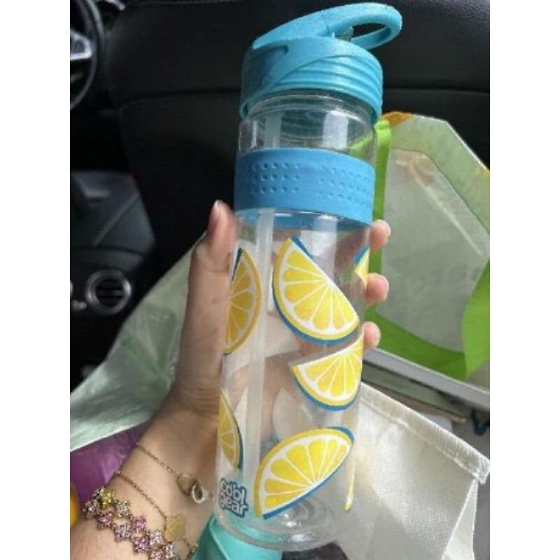Gourde avec des citrons bleue