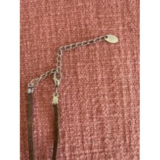 Collier cuir et nacre