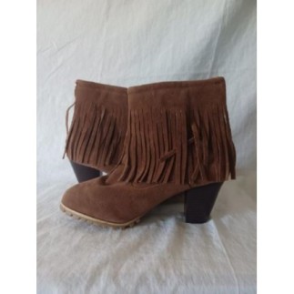 Bottines à franche marron 39