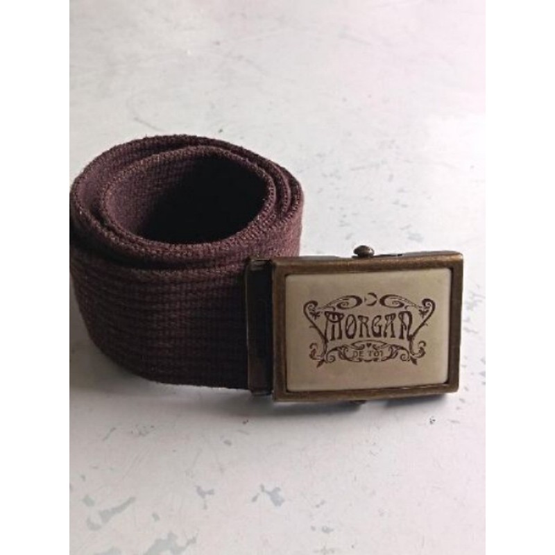 CEINTURE MARRON TISSUS MORGAN