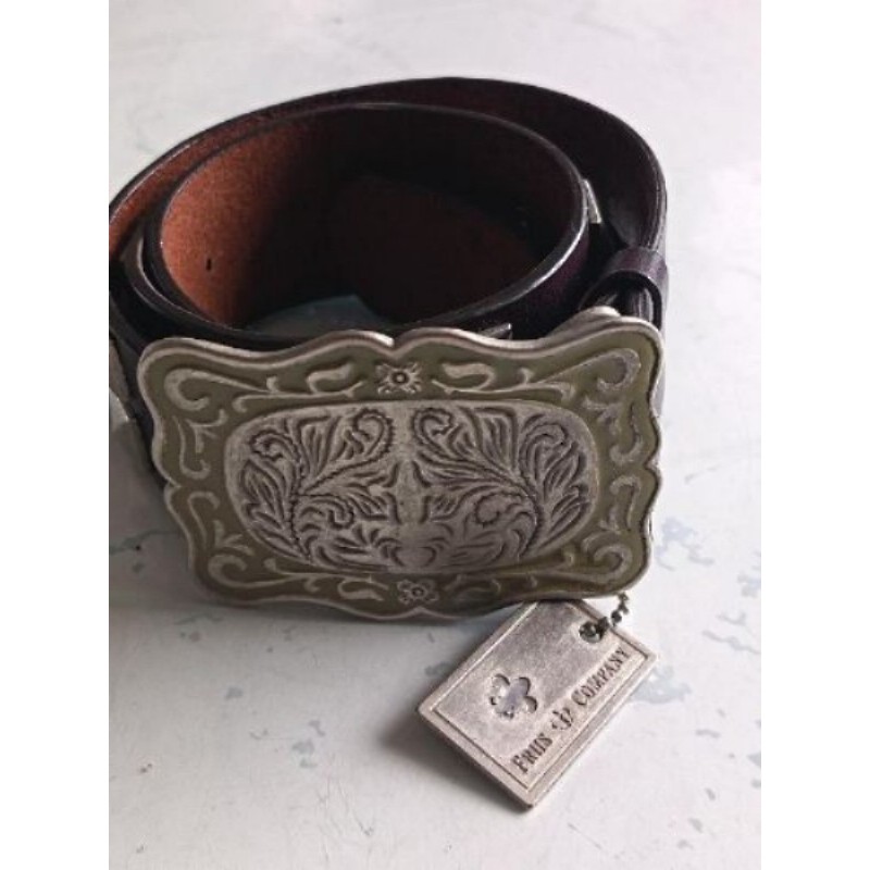 CEINTURE MARRON CUIR FRIIS COMPANY TAILLE S