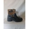 Bottines noir et léopard 37