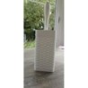 Brosse WC carrée avec réservoir et support blanche, jamais servi.
