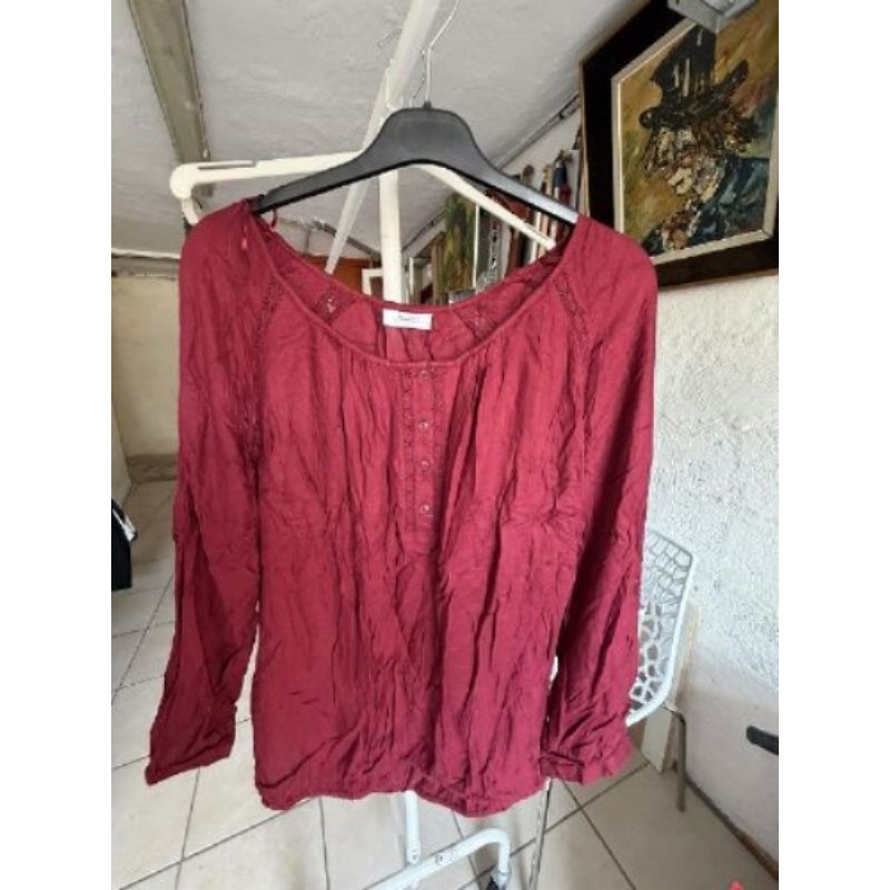 CHEMISIER YESSICA BORDEAU T50