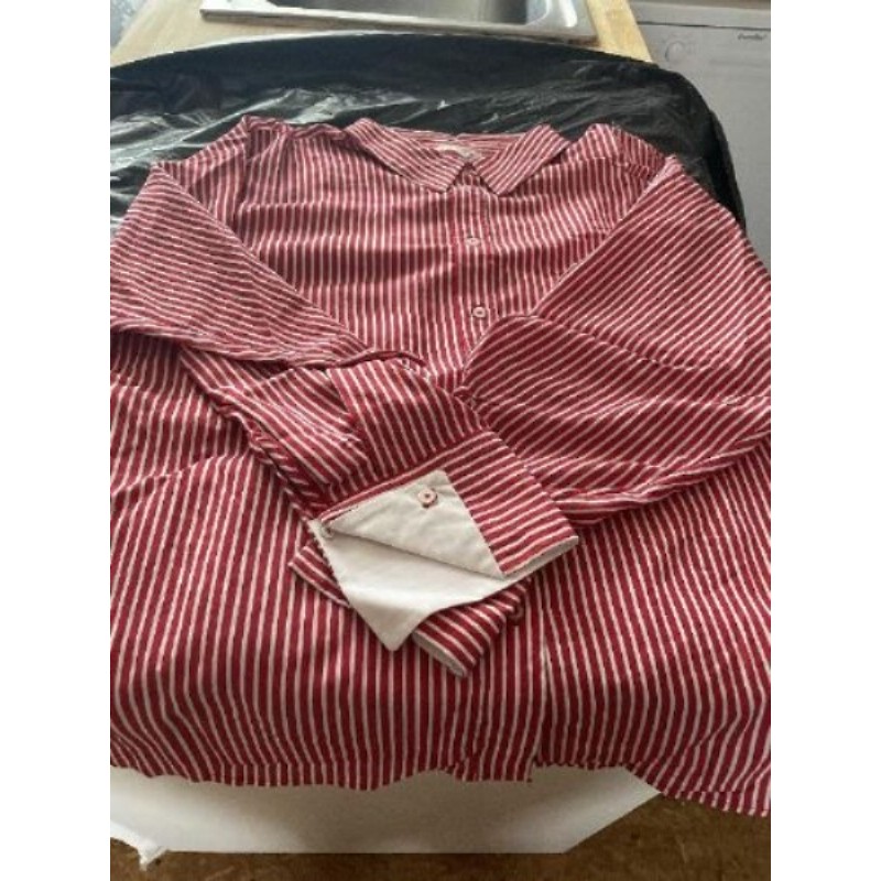 Chemise rouge et blanche manches longues taille XL ZARA