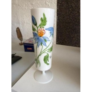 Petit vase fleur bleu