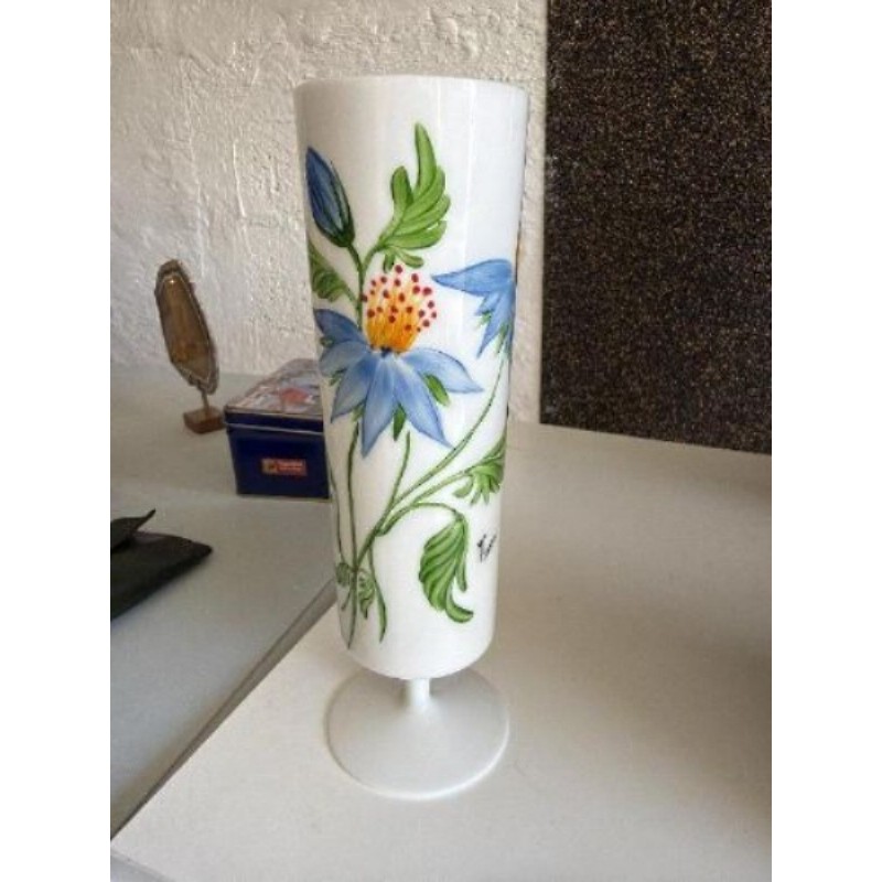 Petit vase fleur bleu