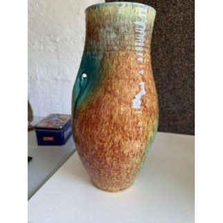 Vase vert marron
