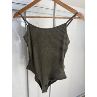 Body vert kaki taille M