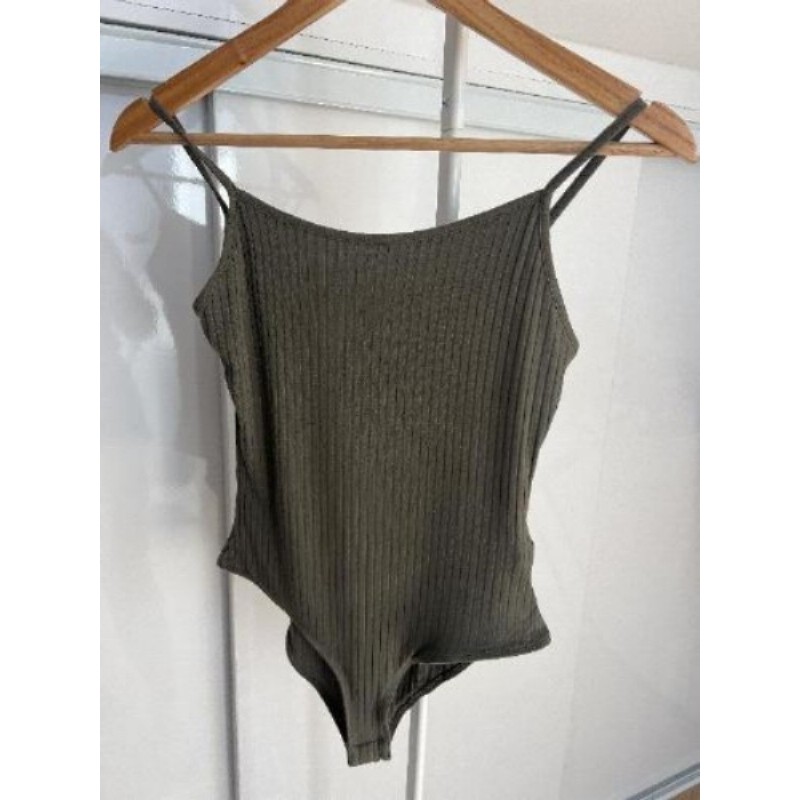 Body vert kaki taille M