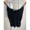 Top noir avec laçage taille S