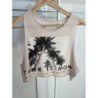 Top court rose pale taille S/M