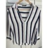 Chemise à rayures bleu et rose taille XS