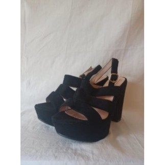 Sandale à talon noir 41