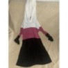 Robe fille taille 7/8 ans noir rose blanc 