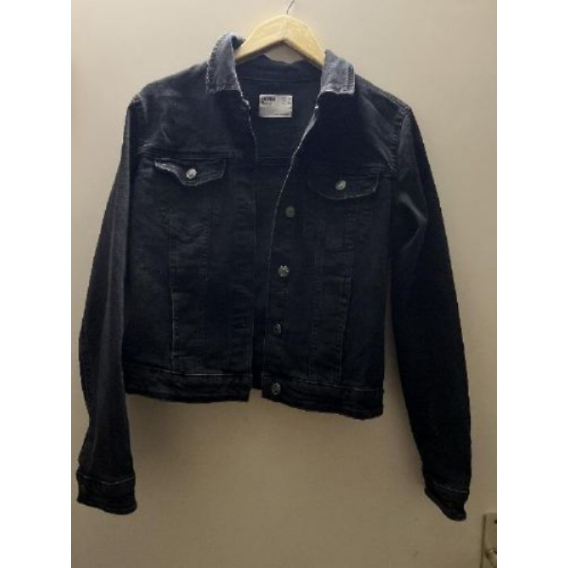 Veste en jean noir  M, Bershka 
