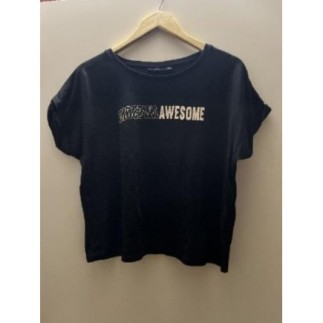 Lot 2 t-shirts à texte noir...