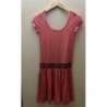 Robe rose avec ceinture ventrale T34/36