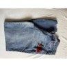 Jean skinny avec broderie fleurs L, New Yorker 