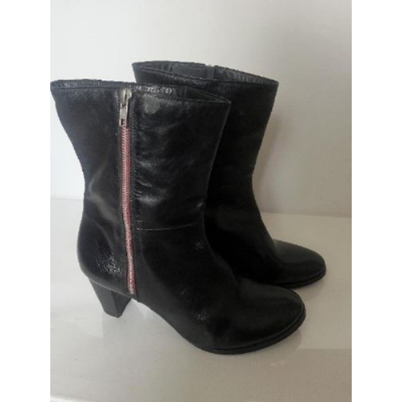Bottes en cuir noir 45