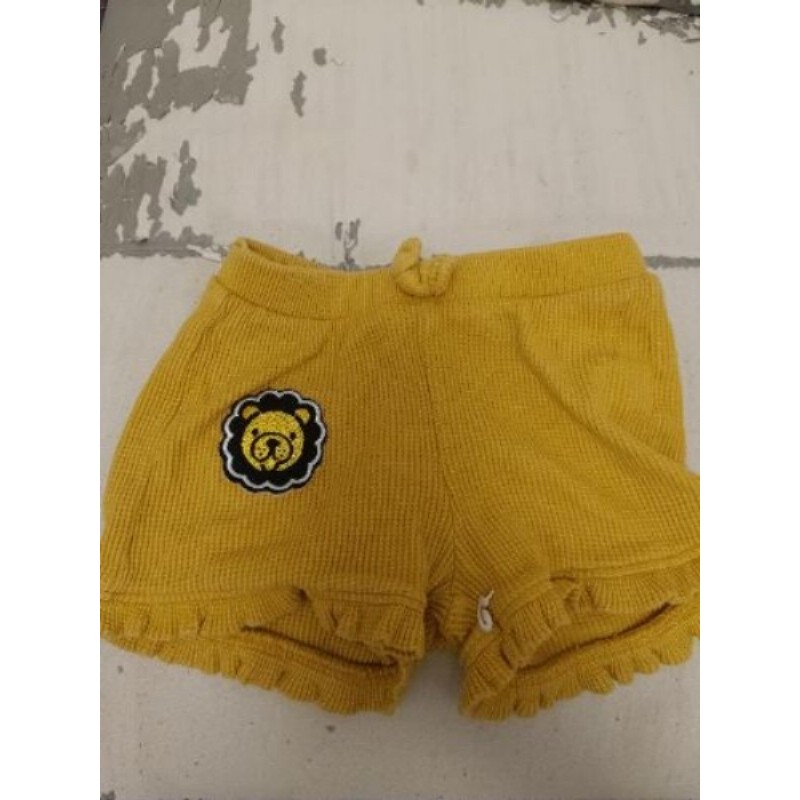 Short jaune lion 12 à 18 mois 86 cm