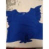 T-shirt bleu avec noeud au ventre 3 ans