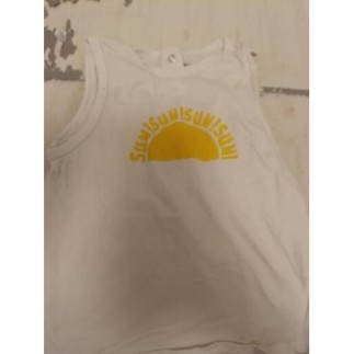 Débardeur blanc sun 24 mois
