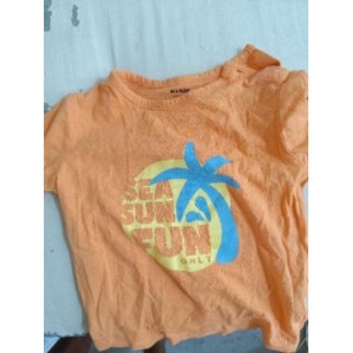 Tshirt orange sea sun fun...