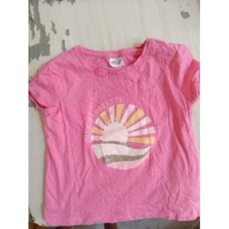 T-shirt rose Miss bronzette...