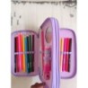Trousse de crayons feutres ciseaux gomme regle 