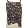 Top noir avec flamingo rose Newlily taille L